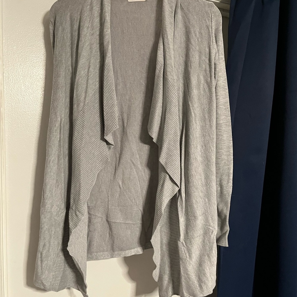 Reserved Women's Soft Gray Open Cardigan
